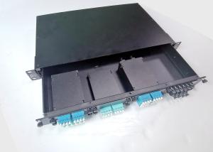 Wholesale 96 Port 8 Pcs Fiber Optic Enclosure Box , 12F Cassette Max Rack Mount Fiber Enclosure from china suppliers