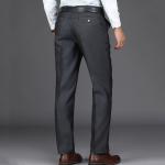 Adjustable White Black Chino Trousers for Men Spring Season Regular Fit Dress