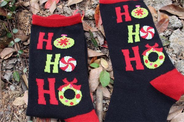 OEM fancy cartoon christmas patterned design supersoft cotton dress socks in