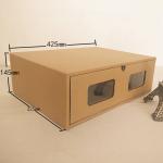 Kraft Drawer Cardboard Clothing Packaging Corrugated Shoe Box With Partial