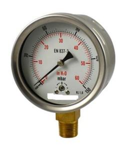 Wholesale 1/4&quot; 1/2&quot; BSP Bayonet Type Bezel Ring Pressure Gauge 0-10 BAR Capsule from china suppliers