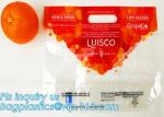 Fruit Packing Bags For Grapes Banana Vegetables Stand Up Plastic Food Bags,