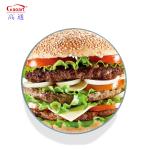 Round Customized Color Tempered Glass Serving Tray Cutting Board for Home and