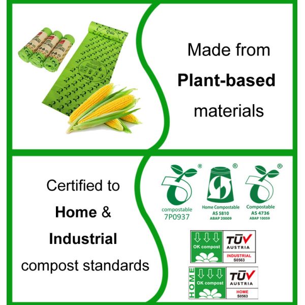 2LB Shopping Biodegradable Plastic Bags Eco Friendly Lightweight