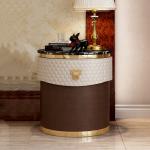 Stainless Steel Modern Bedside Tables 650mm Marble High End Nightstands