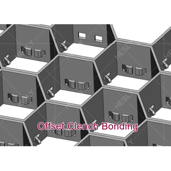 AISI410S Hexmetal for Tanks Stacks Lining | 19mm Depth | 1.5mm thickness strip | 3'X10' sheet - HESLY China Factory