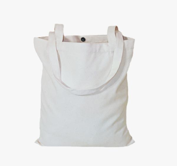 Fashion Simple Design Shoulder Carrying Bag Black Canvas Shopping Tote Vintage