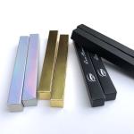Gold Card Small Cosmetic Packaging Box Customize Size Logo DIY Eyeliner Paper