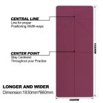 Lightweight Thermoplastic Elastomer Yoga Mat / Printed Pvc Free Yoga Mat