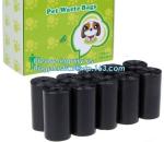 pet poop bag dog waste bag with dispenser, 20 Bags Per Roll Hot Selling Pet