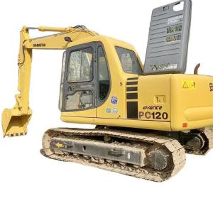 Wholesale Good Condition 12 Ton Komatsu 120 Second-Hand Excavator with Original Hydraulic Valve from china suppliers