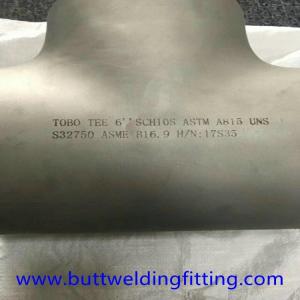 Wholesale ASME B16.9 A403 WP316L Butt Welding 6&quot; Sch10s Stainless Steel Tee Pipe Fitting from china suppliers