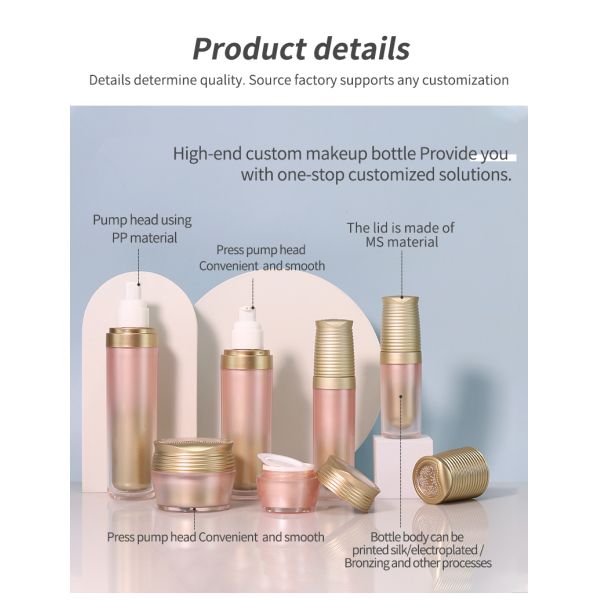 Sealing Type Empty Lotion Bottle MS Square Plastic Jar For Acrylic Cosmetic Skincare Packaging