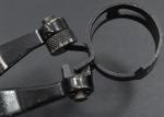 25mm Diameter Black Plated Single Ear Stepless Hose Clamps