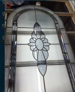 Wholesale patina caming decorative glass in wooden door made in China from china suppliers