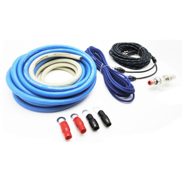 0 2 4 8 Gauge Sub Car Audio Amplifier Wiring Kit 1500 2500 3000 Watt with Materials