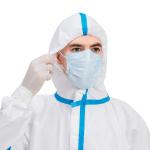 FDA White Disposable Coveralls With Hood clinic uniform