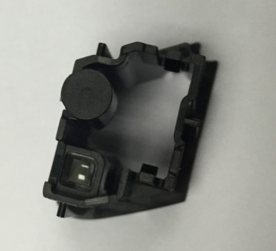 CD display of automotive injection mold with rear view dispaly