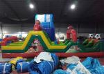 Customizable Small Football Inflatable Obstacle Course For Kids 3 Years Warrenty