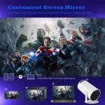 Smart Projector 1080P Home Theater Projector with 8000K ± 1000K Color Temperatur