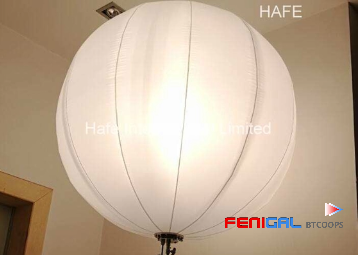 Led Event Lighting Balloon With 2x1000W Halogen For Inflatable Event Decor
