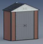 Outdoor WPC Wood Plastic Composite Garden Tool Shed House Storage Waterproof