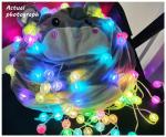 Leather Thread LED Bubble Ball Lights Room Atmosphere Garden Decoration Lamp