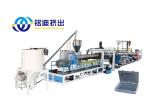 APET PETG CPET PLA Plastic Sheet Extrusion Line Twin Screw With SIEMENS Control