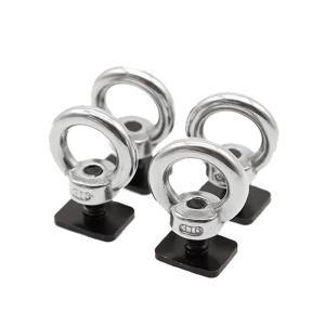 Wholesale Flat Head 4x4 Eye Bolts For Roof Racks , Stainless Steel Roof Rack Eye Bolt from china suppliers
