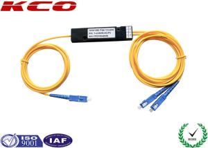 Wholesale 2.0mm SM FBT Coupler Single Mode 1*2 Fused Fiber Optic Splitter With SC / UPC Connector from china suppliers