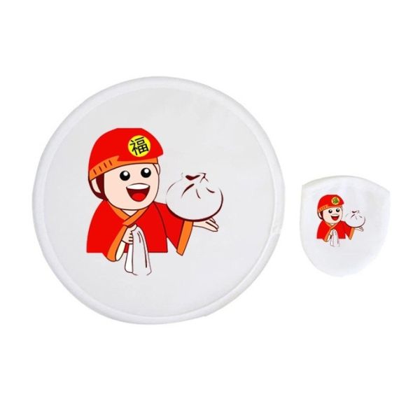 Personalized Round Polyester Sublimation Folding Fan For Heat Transfer