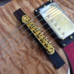 Hollow body L-5 jazz electric guitar,Full color strip edge,Burst color Quilte