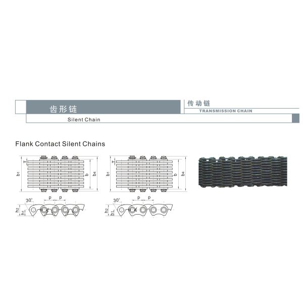 HV6 HV8 Silent Transmission Drive Chains Hy Vo Inverted Tooth Chain