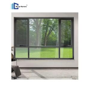 Wholesale Double Glazed Aluminium Casement Window , Chain Winder Awning Window from china suppliers