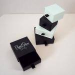 Custom Logo Hot Silver Foil Stamping Drawer Box Jewelry Packaging Gift Box With