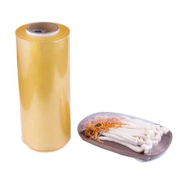Food Grade Mushroom Compostable Plastic Wrap Film PVC Plastic Film Wrap For