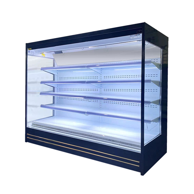 Wholesale Larg Right Angle R22a Deep Display Freezer Multideck Open Chiller from china suppliers