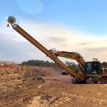 Antiwear 20ton Excavator Telescopic Boom Two Segment For CAT320 Komatsu PC200