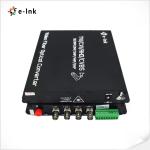 4Ch Single Mode media Video Over Fiber Converter AHD/HDCVI/HDTVI/CVBS With FC
