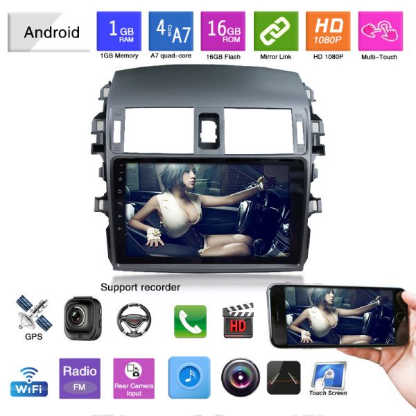 2008-2013 2010 2014 Toyota Corolla Android Head Unit CarPlay Android 10 Radio 32GB