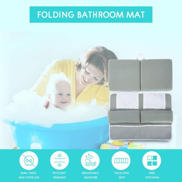 Neoprene Baby Bath Kneeler Elbow Rest Pad Set For Knee / Arm Support Bathtub