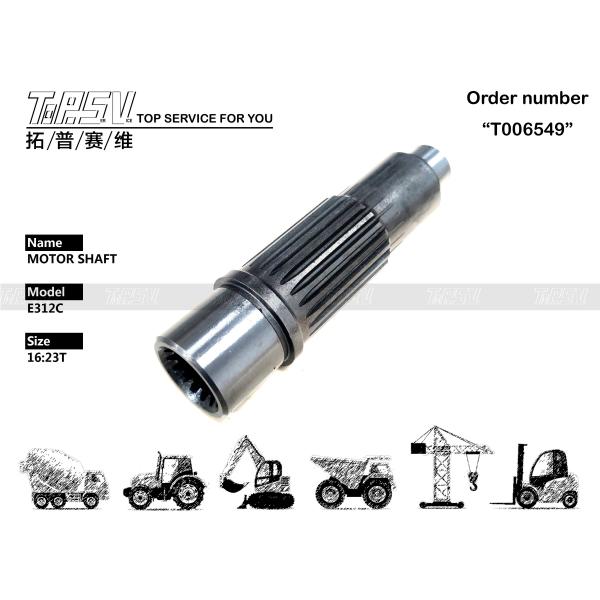 XJDG-00029 194-8280 High Precision E312C Excavator Travel Motor Shaft for