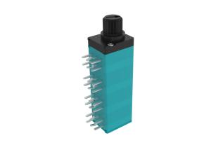 Wholesale 9mm rotary potentiometer 8 gang rotary mono potentiometer with customized plastic shaft for audio from china suppliers