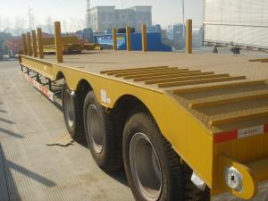 Wholesale 40 Foot Gooseneck 3 Axle Low Bed Semi Trailer For Container Transportation from china suppliers