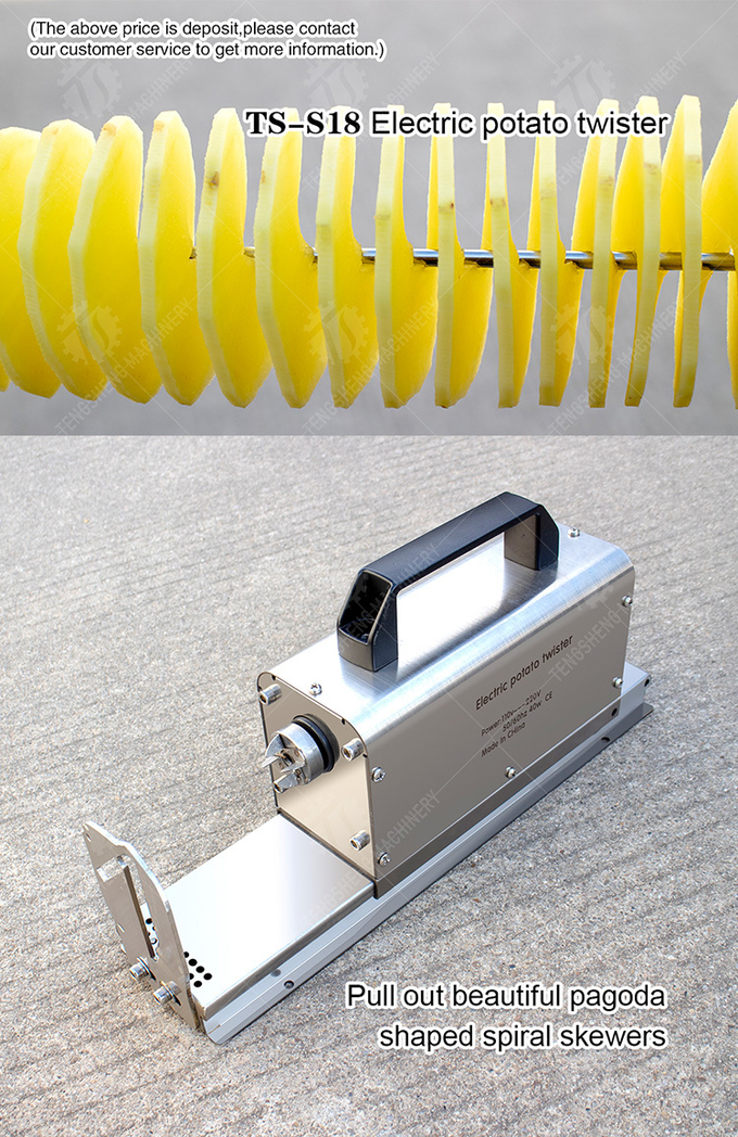 Electric potato twister Potato processing production Machine fries Potato chips Potato flake