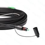 SC APC FTTA Fiber Optic Cable 5.0mm G657A2 LSZH 5M Black Patch Cord