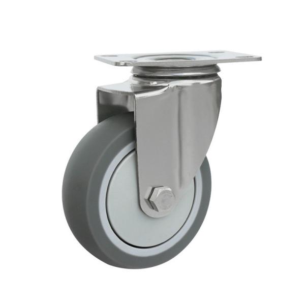 100kg Load Side Brake Ball Bearing Polyurethane Furniture Caster with Stopper