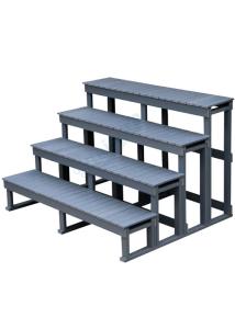 Wholesale 4 Tier Sturdy Plastic Hot Tub Steps Durable Jacuzzi Spa Steps CE Approved from china suppliers