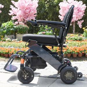 Wholesale Lithium Battery Aluminum Electric Wheelchair 6km/Hr from china suppliers