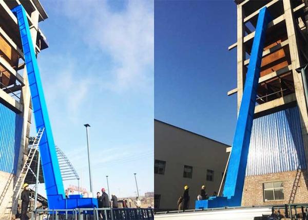 Corrosion Resistant Enclosed Belt Conveyor , Corrugated Sidewall Belt Conveyor